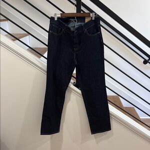 Chico's Blue Straight Leg Jeans Classic Denim